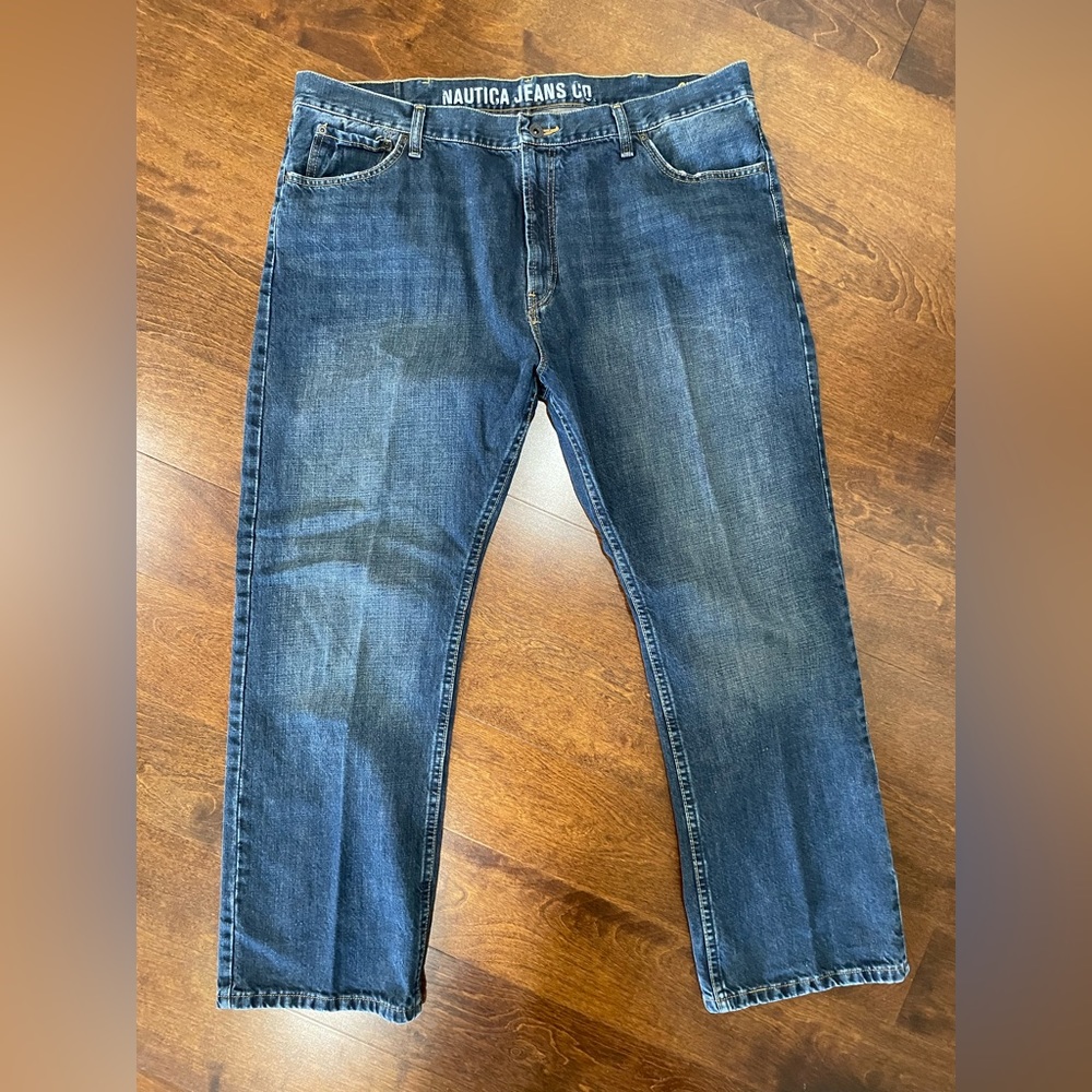 Men Nautica Jeans Co. Dark Blue Jeans, Size 42x30